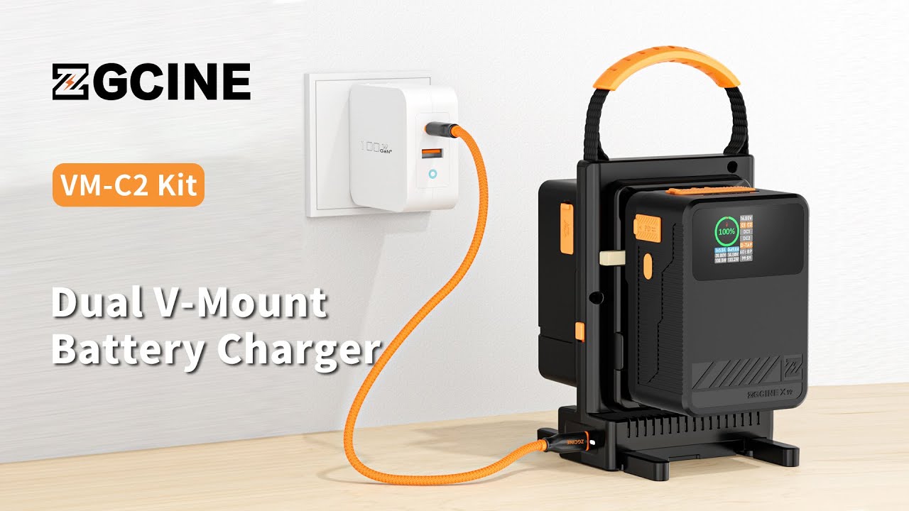 New product alert ⚡🔋 ZGCINE VM C2 PD Super Fast Dual V Mount charger