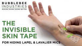 The Invisible Skin Tape The perfect tape for hiding lavalier and lapel microphone cables