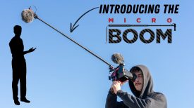 Introducing Zacutos MicroBOOM on camera mounted boom pole for interviewing