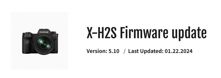 Actualizaciones de firmware de FUJIFILM para X-H2S, X-H2, X-T5, X-T4 y XT-3