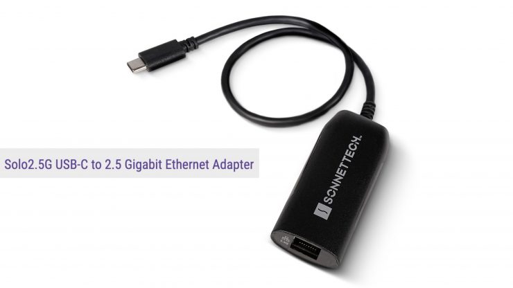 Photo of Sonnet Solo2.5G USB-C to 2.5 Gigabit Ethernet Adapter