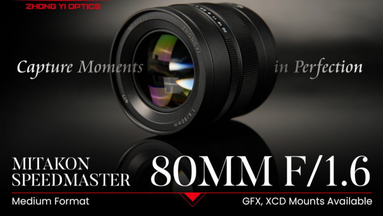 Mitakon Speedmaster 80mm f/1.6 for GFX & XCD mounts - Newsshooter