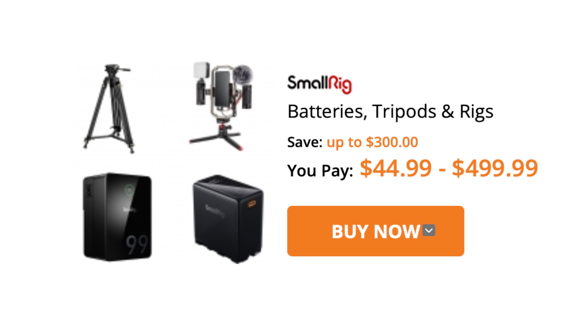 Small Rig 2207 SmallRig Tripods, Batteries, & Rigs on Sale - Newsshooter