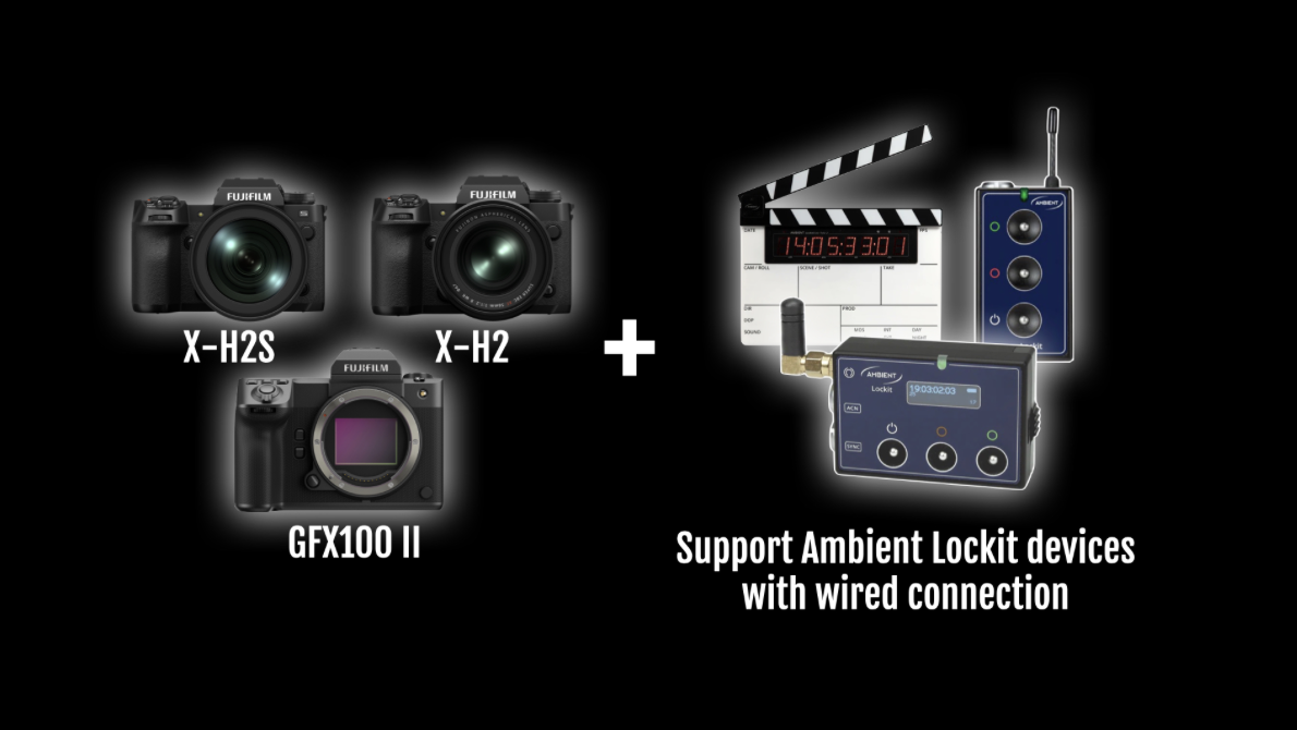 FUJIFILM X Series & GFX accept Timecode via USB-C - Newsshooter