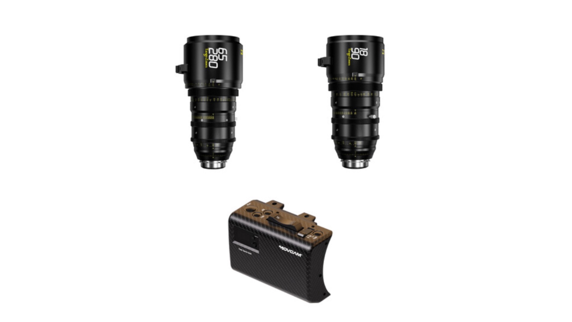 DZOFilm Tango 18-90mm & 65-280mm T2.9 S35 Zoom Lenses with Servo