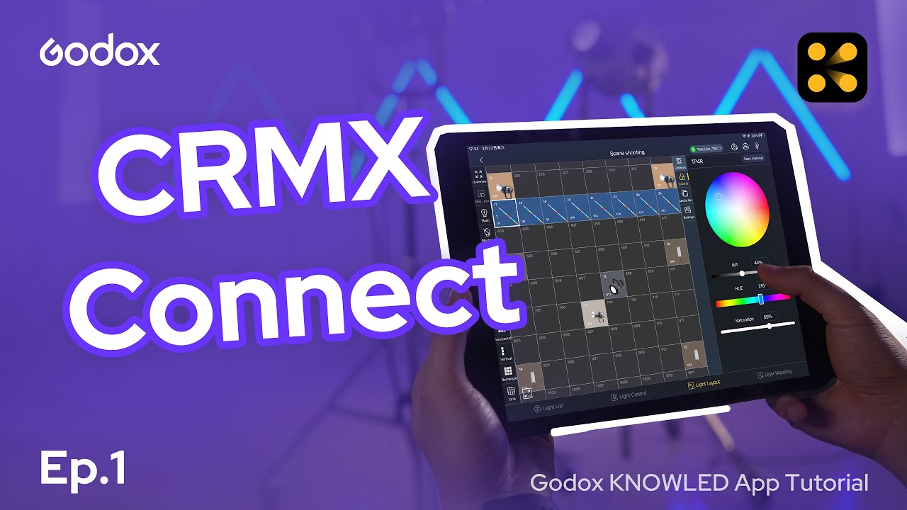 4. Godox KNOWLED 앱 튜토리얼: Bluetooth-CRMX로 조명 연결하기