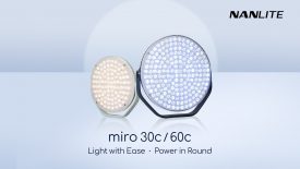 Light with Ease · Power in Round Nanlite miro 30c60c