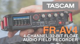 FR AV4 4 Channel 32 bit Float Audio Field Recorder for Videographers Filmmakers Sound Designers