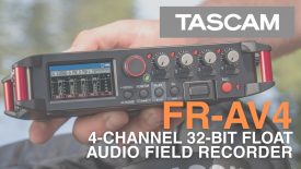 FR AV4 4 Channel 32 bit Float Audio Field Recorder for Videographers Filmmakers Sound Designers