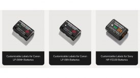 Field Made Co Customizable Labels for Sony & Canon Batteries