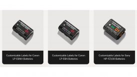Field Made Co Customizable Labels for Sony & Canon Batteries