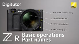 ZR 1 Basic operations part names Nikon Digitutor