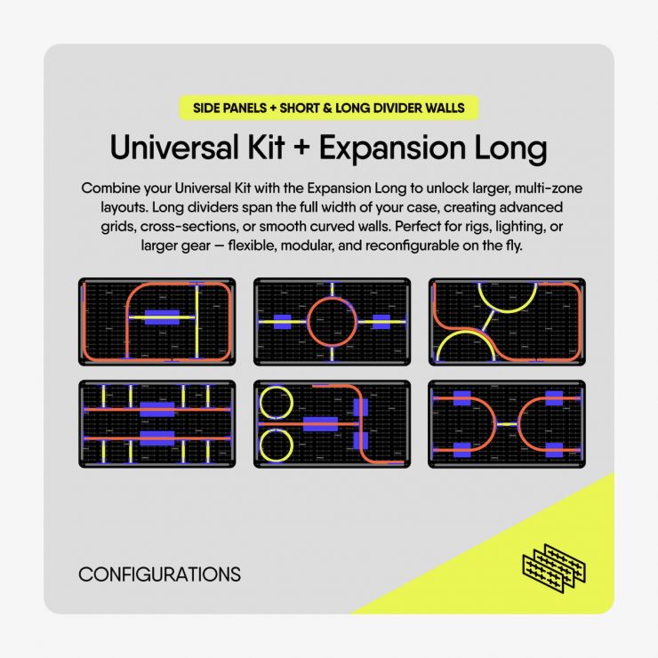 crdbag grid divide carry on configuration universal plus long