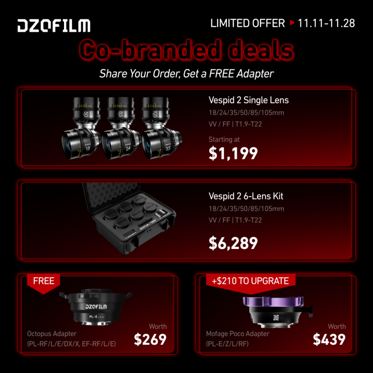 DZOFILM Black Friday Promotion - Newsshooter