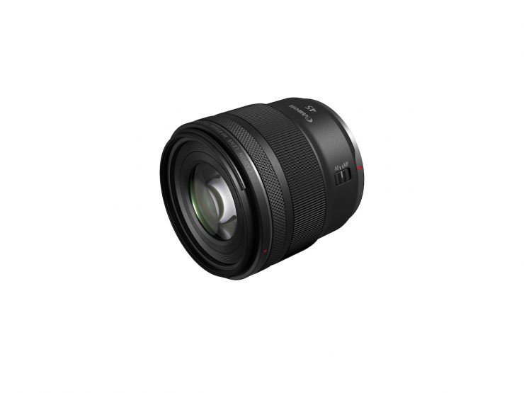 RF 45mm f1 2 STM Front Slant