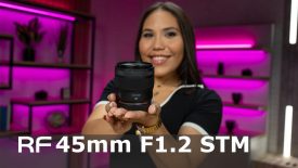 The Canon RF45mm F1 2 STM Lens