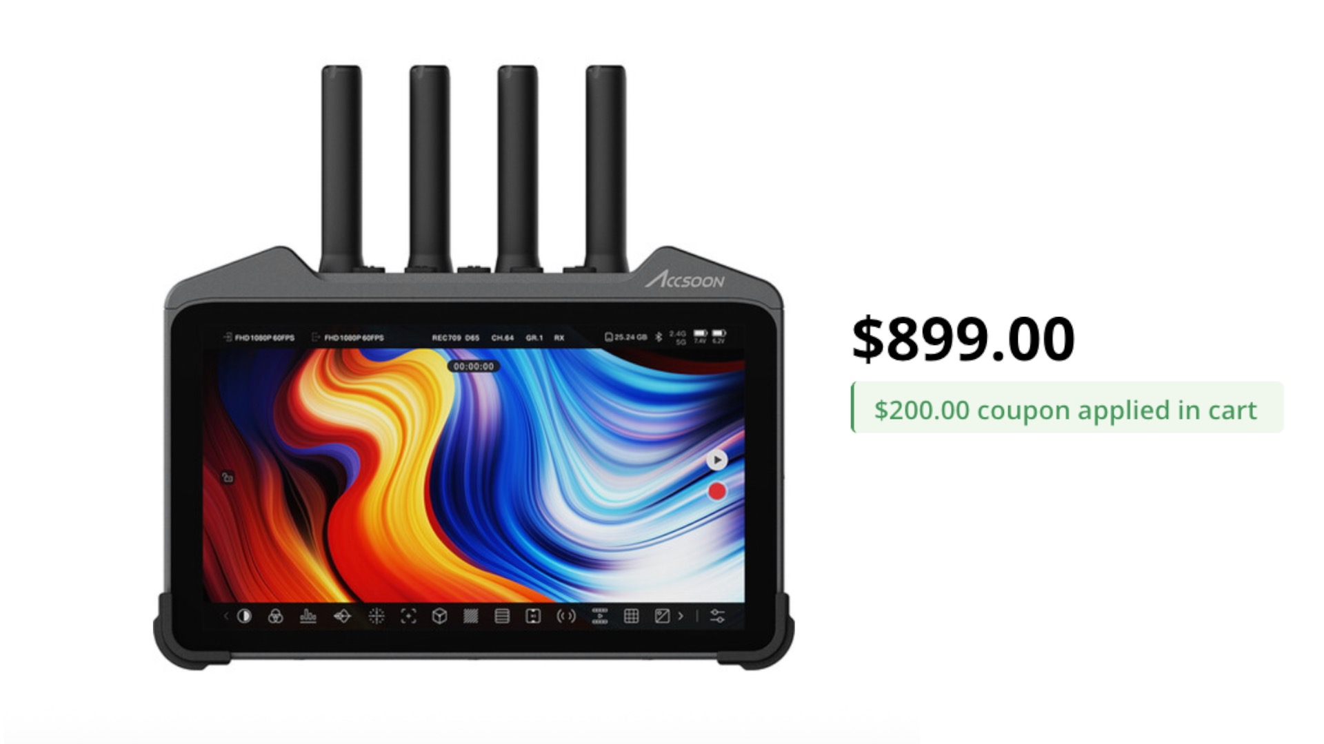 Accsoon CineView M7 Pro on sale for 9 USD