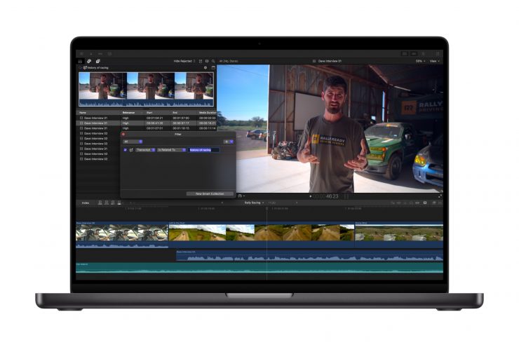 Apple Creator Studio Final Cut Pro Transcript Search