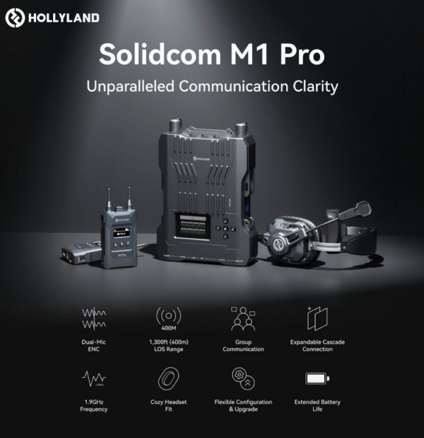 Hollyland Solidcom M1 Pro Full-Duplex Wireless Intercom System with ...