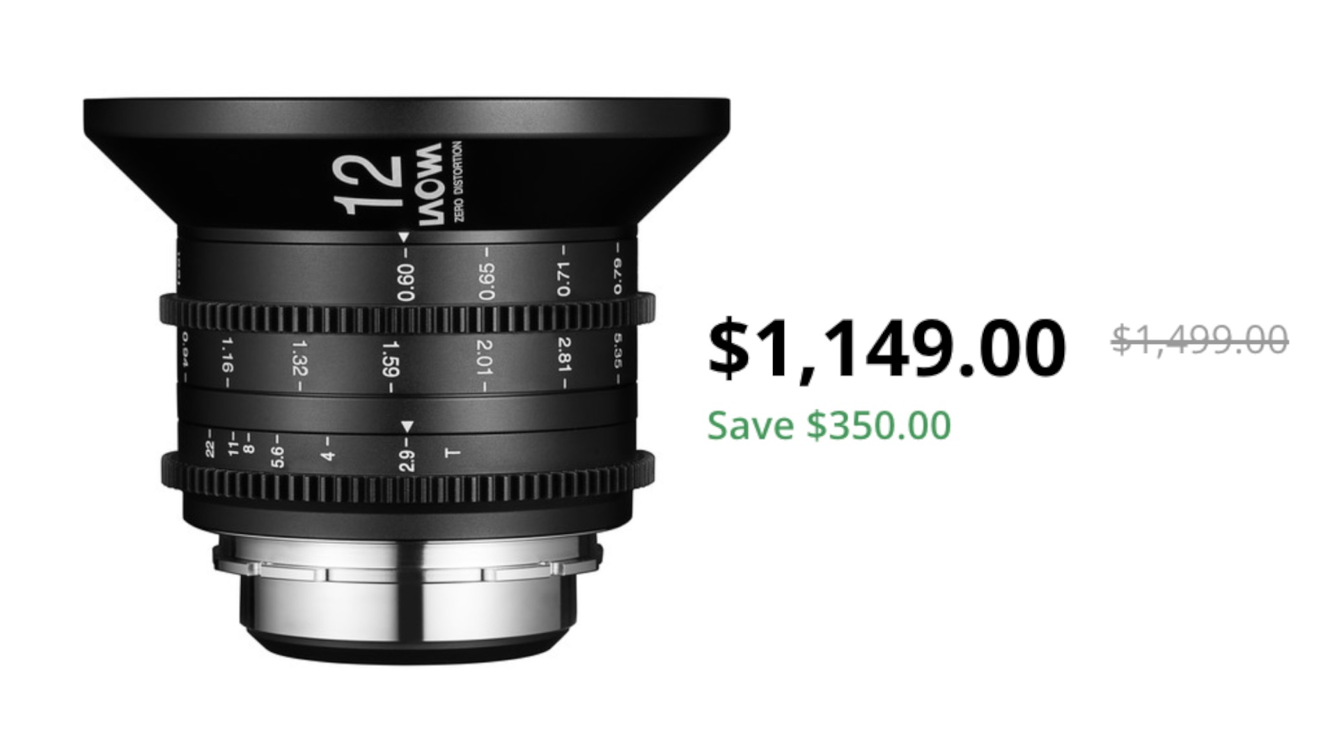 専用出品です　　　IL PROFVMO QUAI DES LICES Venus Optics Laowa 12mm T2.9 Zero-D Cine Lens (PL or E-mount) on