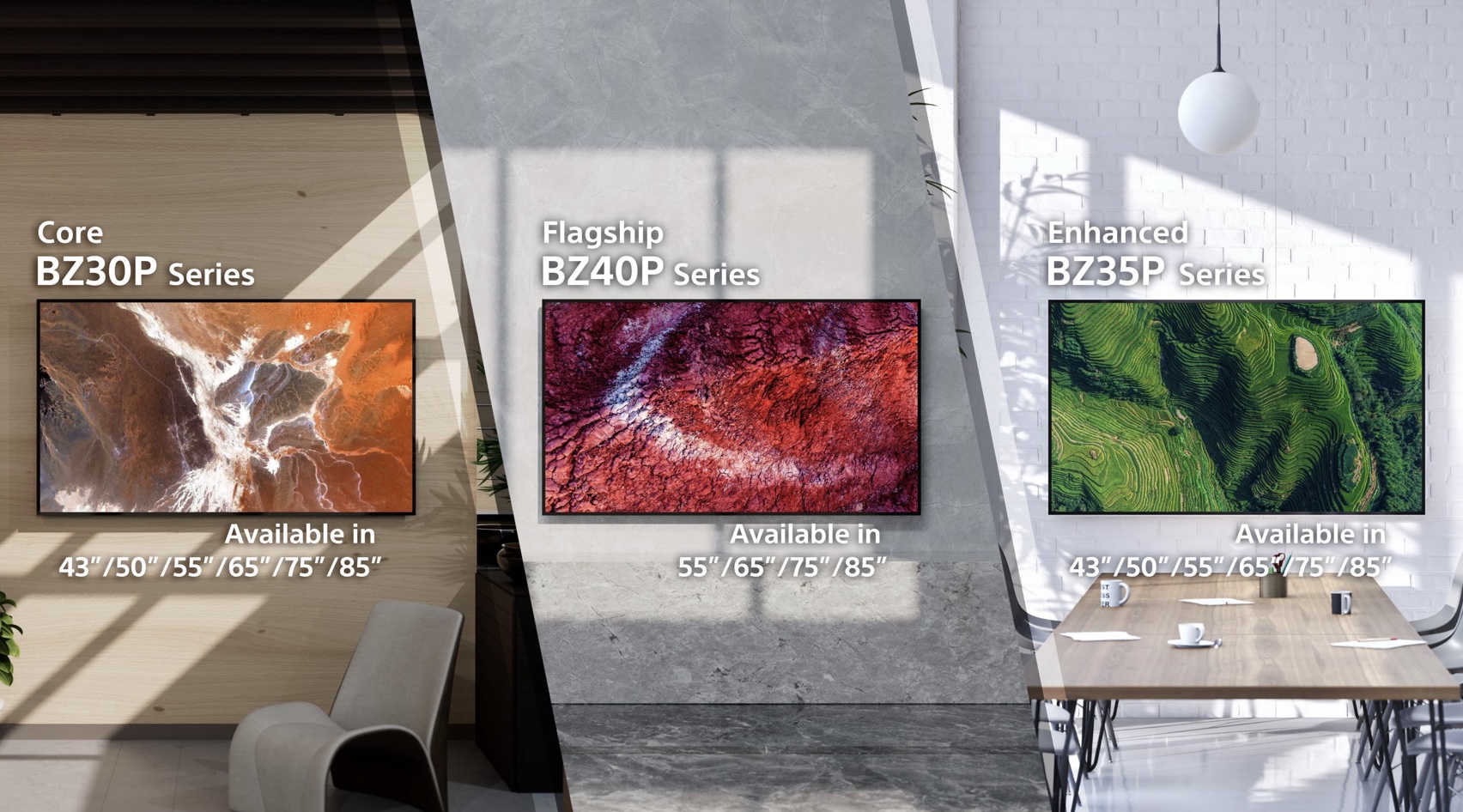Sony debuts 16 improved BRAVIA Professional Displays