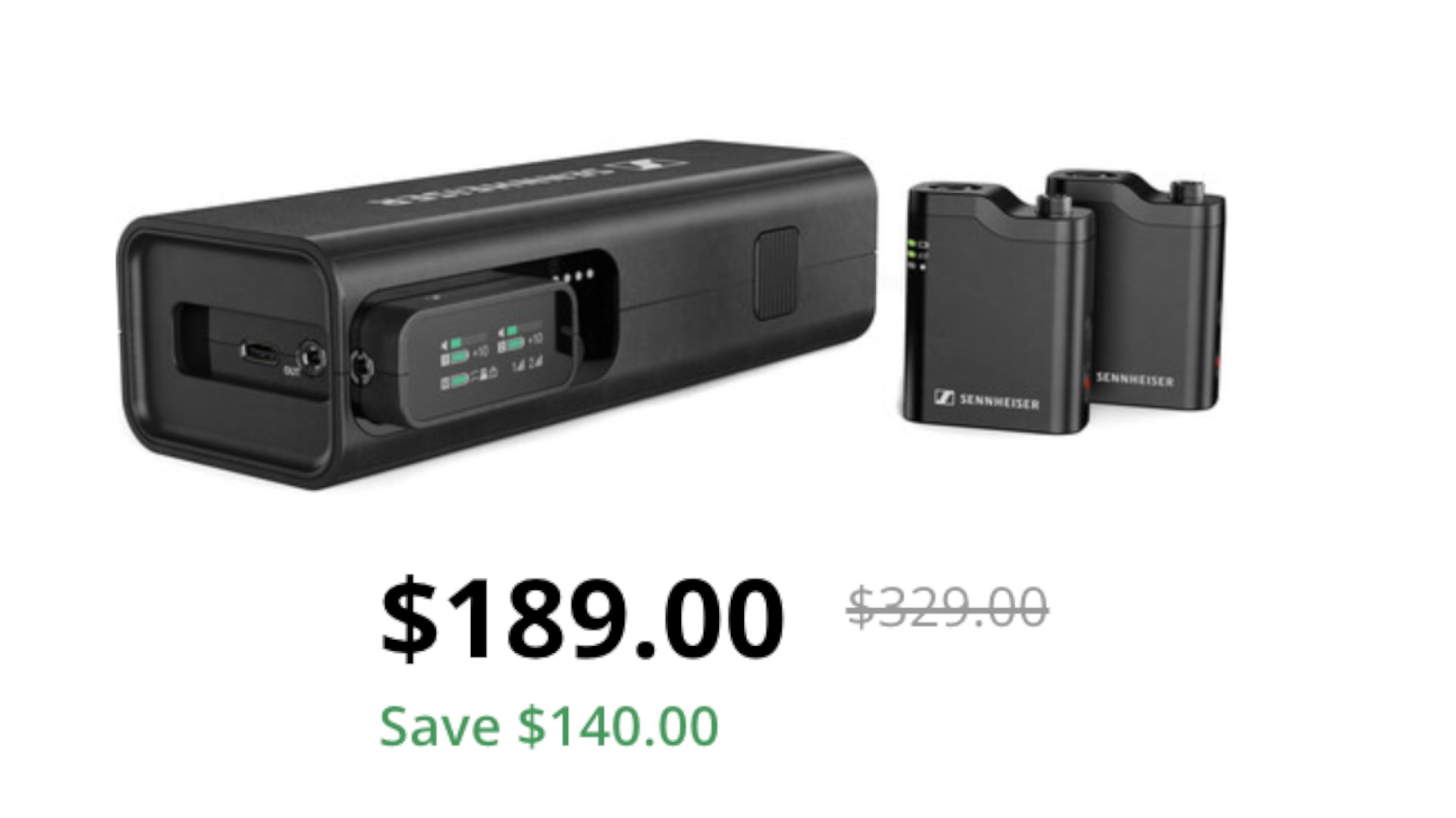 Sennheiser Profile 2-Person Clip-On Wireless Microphone System