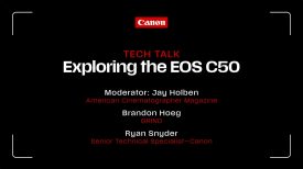 Canon Sundance 2026 Tech Talk Exploring the EOS C50