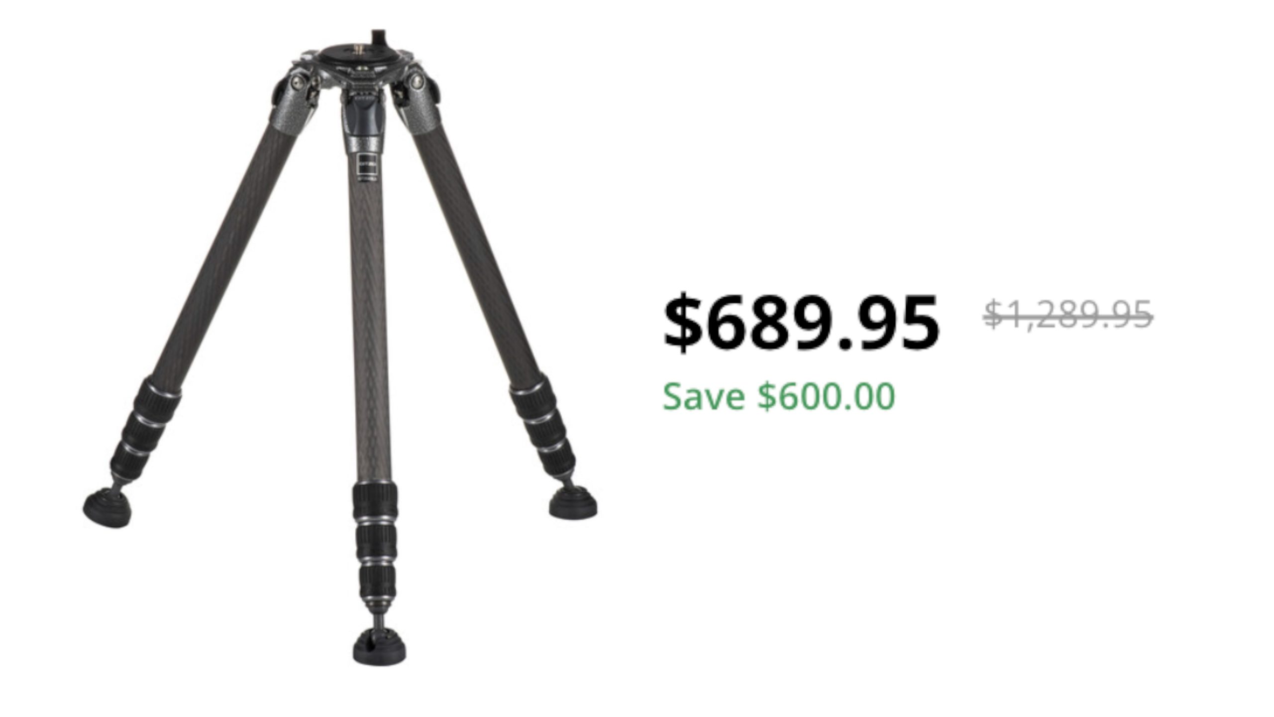 Save $600 USD on the Gitzo GT3543LS Systematic Series 3 Carbon