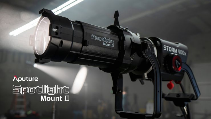 Aputure Spotlight Mount II ellipsoidal projector & accessories