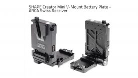 SHAPE Creator Mini V-Mount Battery Plate -ARCA Swiss Receiver