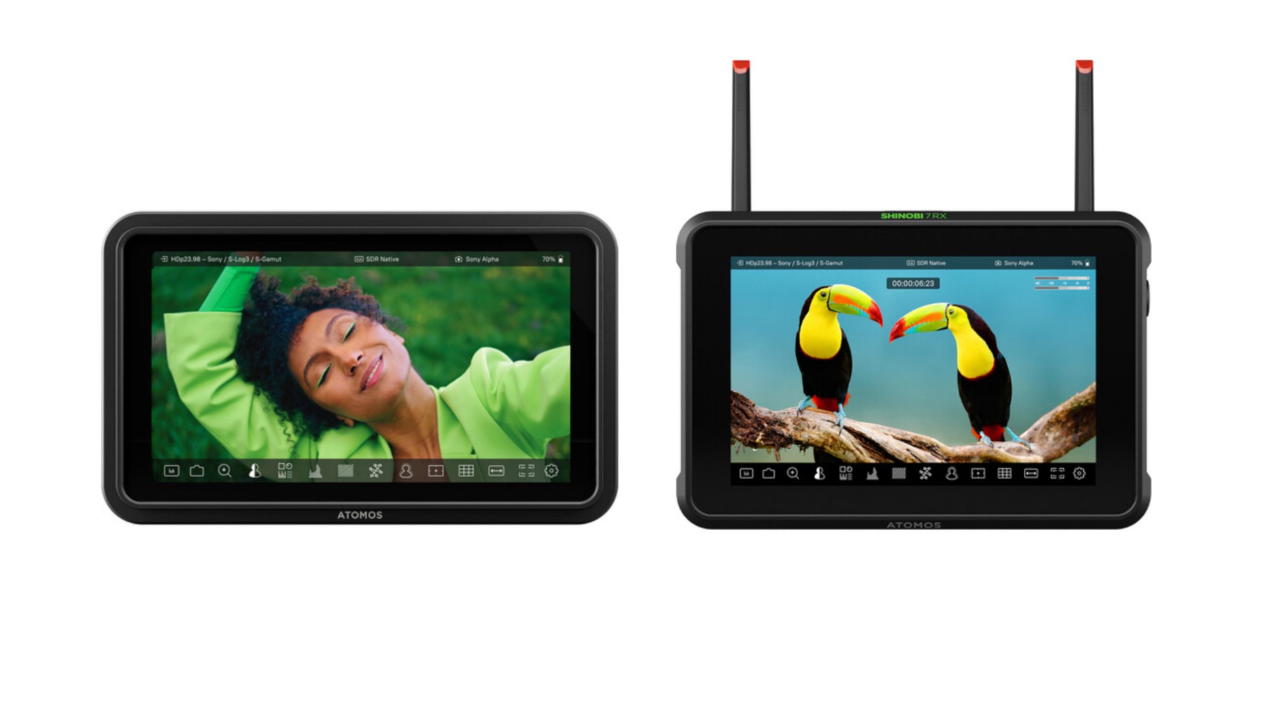 Atomos Shinobi firmware update visual