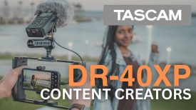 DR 40XP Field Recorder Interface for Content Creators