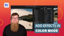 Using Effects in Color Mode Color Grading in Premiere beta Adobe Video