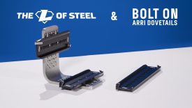 Vertical Camera Bracket The L of Steel and Bolt On ARRI Dovetails