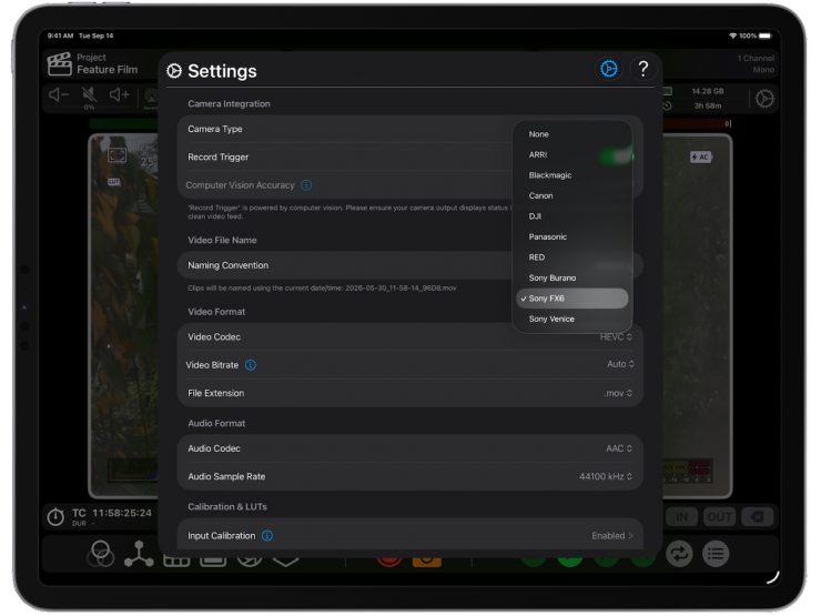 04 VideoAssist FX6RecTriggerSelection