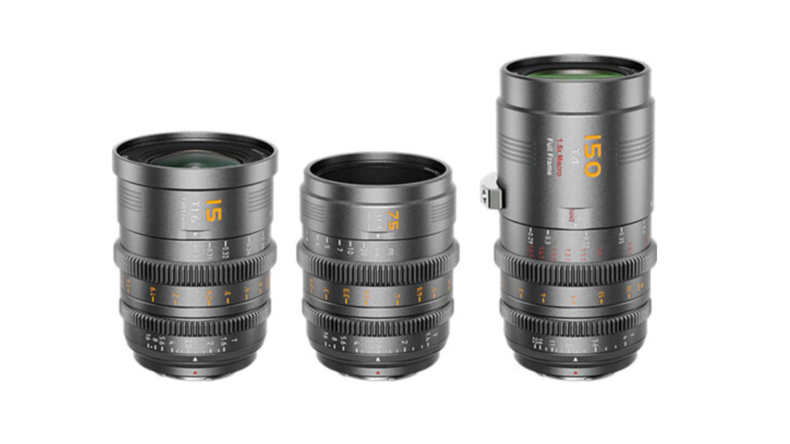 Sirui VP-1 Vision Prime Full-Frame 15mm T1.6, 75mm T1.4 & 150mm T4