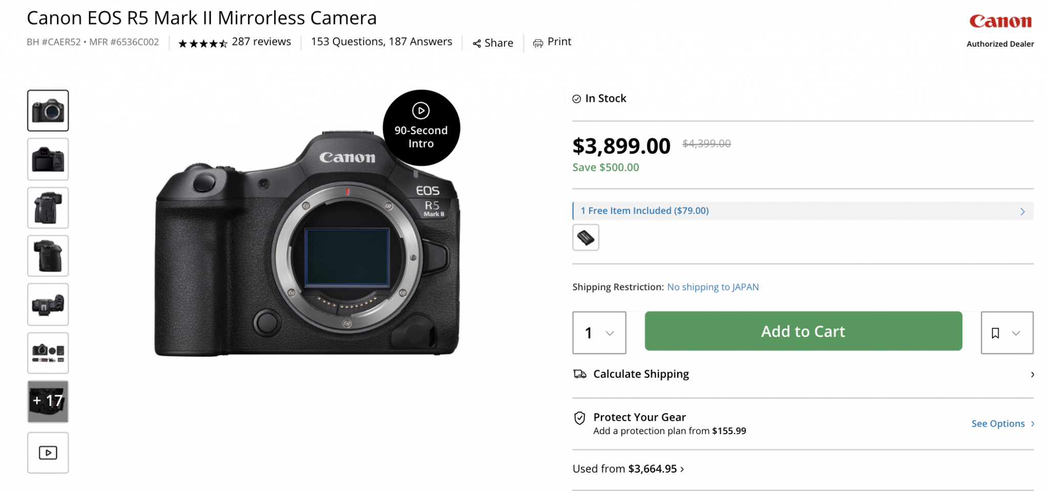 Save $500 USD on the Canon EOS R5 Mark II - Newsshooter
