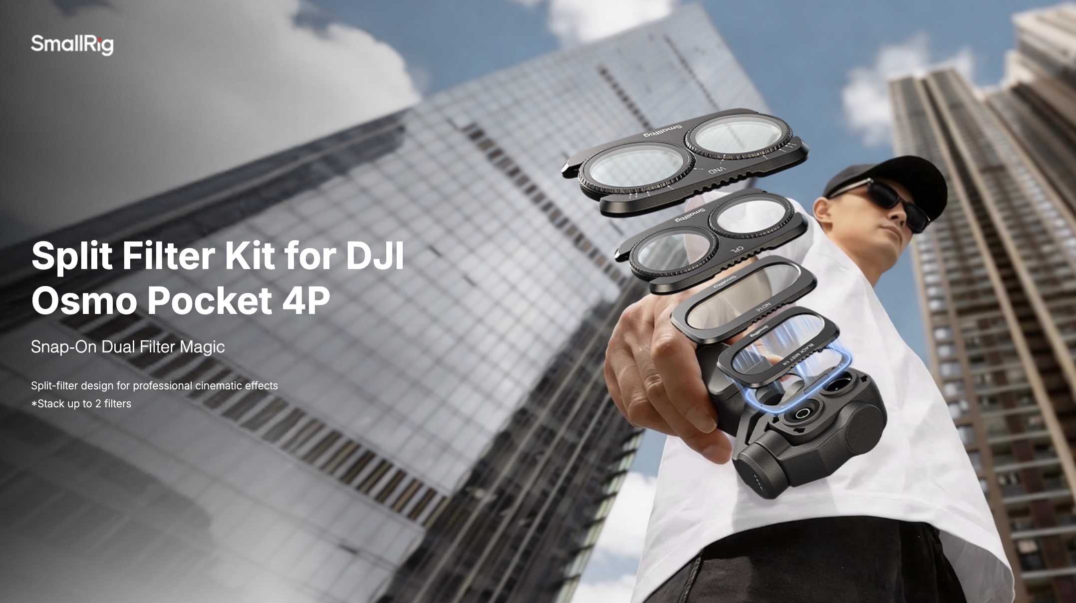New SmallRig Split Filter Kits for DJI Osmo Pocket 4P: Quick & Easy Upgrades