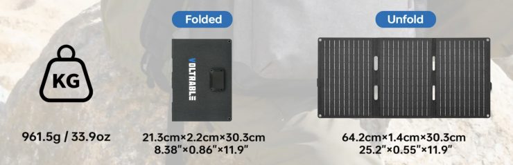 CAME-TV VOLTRABLE 30W Foldable Solar Panel