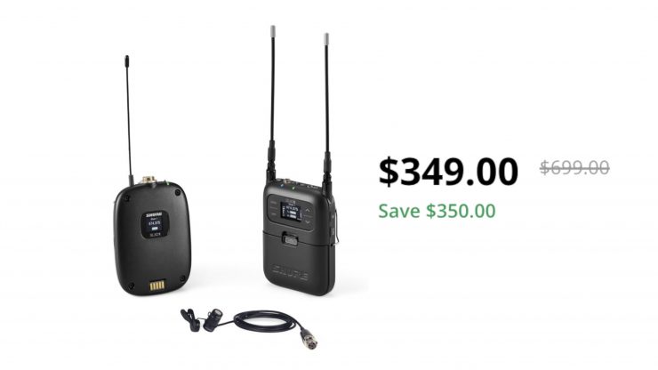 Shure SLXD15/85 Digital Camera-Mount Wireless Cardioid Lavalier Mic System (H55: 514 to 558 MHz) on sale for $349 USD