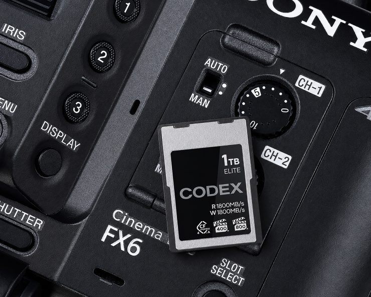 CODEX CFexpress Type A Elite with Sony FX6
