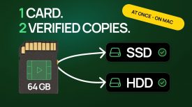 How to Offload an SD Card to Multiple Drives at Once on Mac