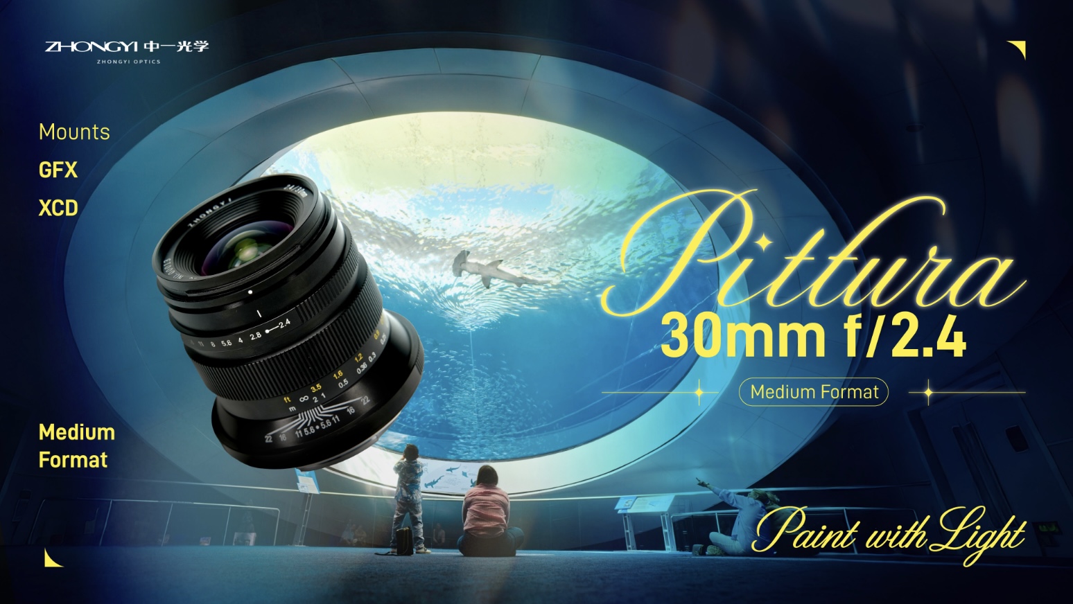 Zhong Yi Optics PITTURA 30mm f/2.4 Lens for Medium Format