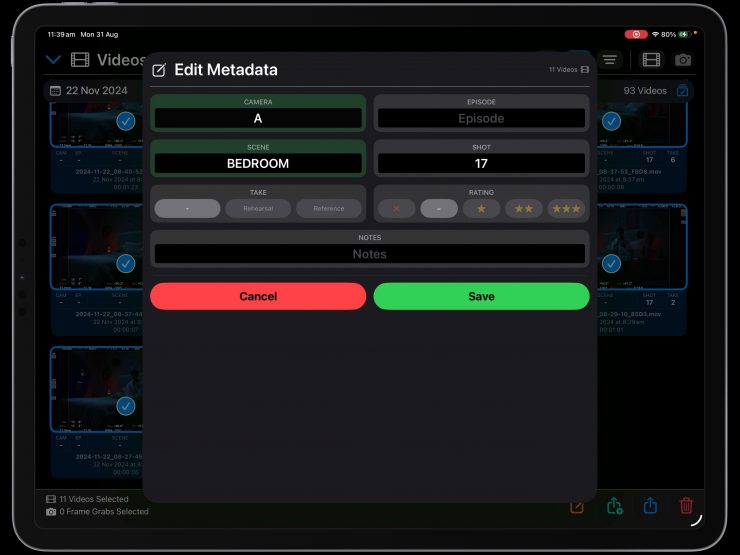 10 VideoAssist BulkEditMetadata