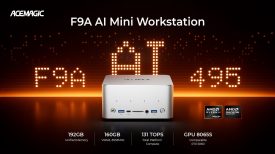 ACEMAGIC F9A Mini AI Workstation for Up to 300B MoE LLMs Ryzen AI MAX PRO 495