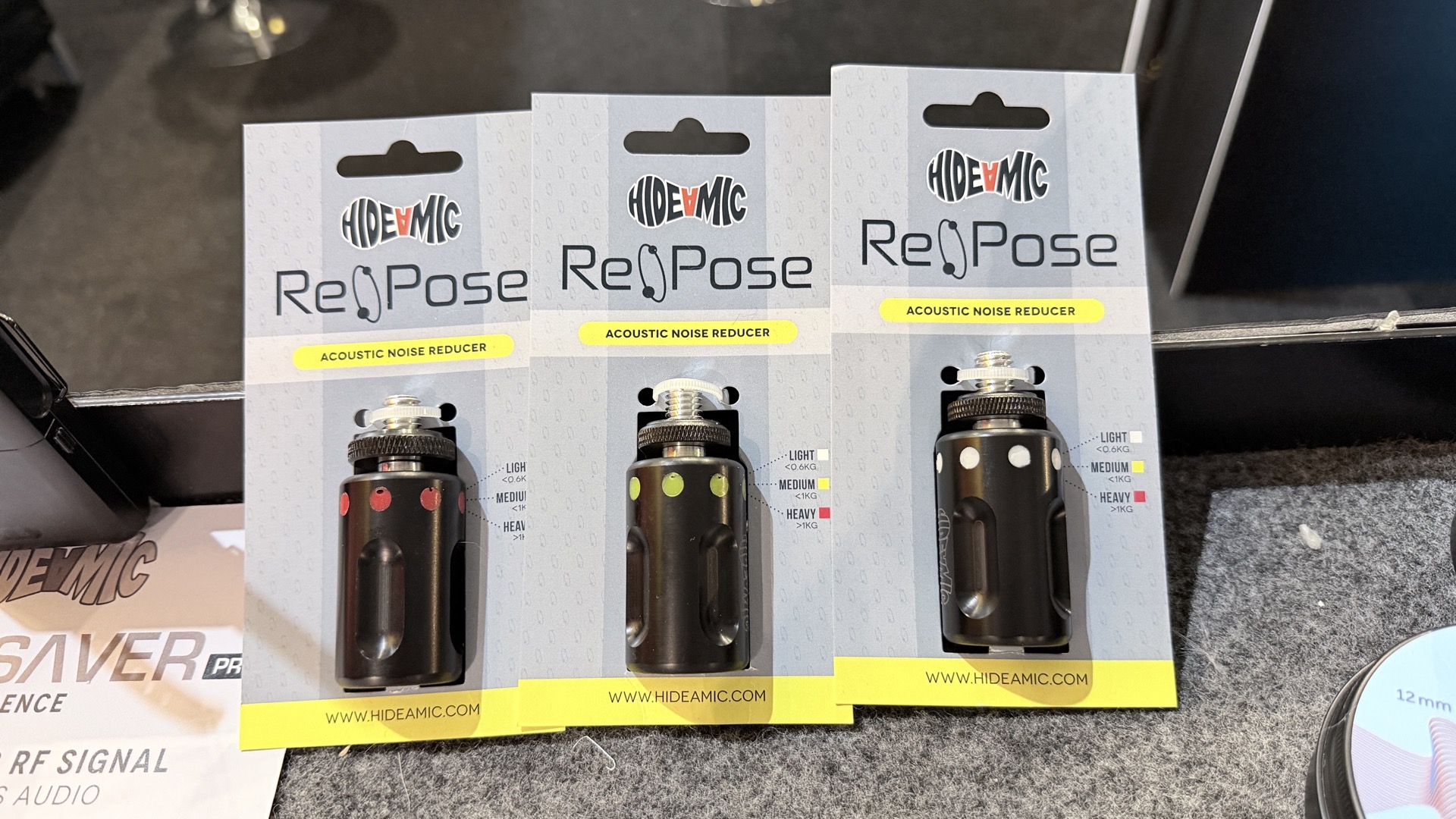 Hide-a-mic Re:pose: A 50-Gram Acoustic Isolator for Boom, Car, and Stage Mics
