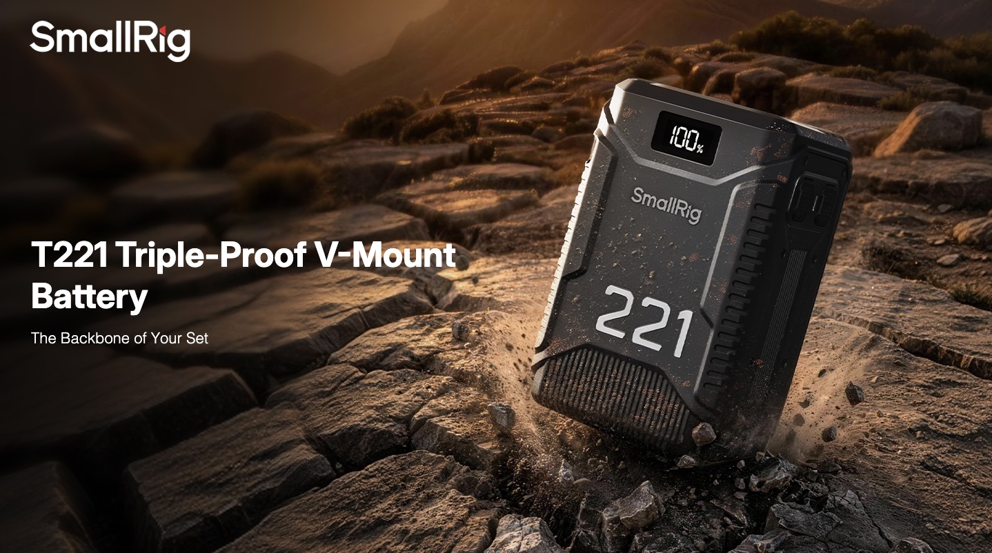 SmallRig T221 Triple-Proof IP54 Waterproof V-Mount Battery (221Wh)