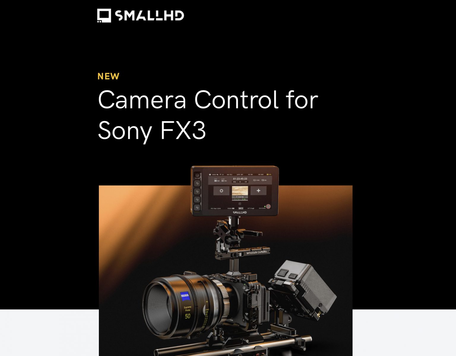 SmallHD Sony FX3 Camera Control - Newsshooter