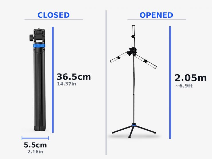 Talon Quick Stand Dimensions 1