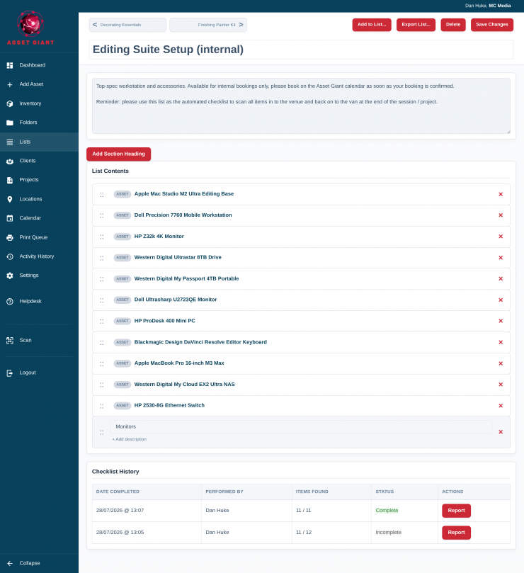 desktop list media